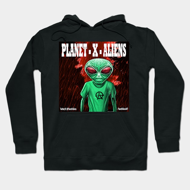 Alien CyberPunk Planet X Hoodie by PlanetMonkey